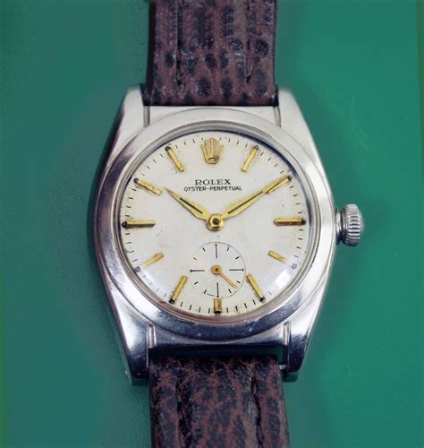 Vintage 1942 Rolex BubbleBack Oyster Perpetual Chronometer 